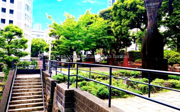 乃木公園の長い階段